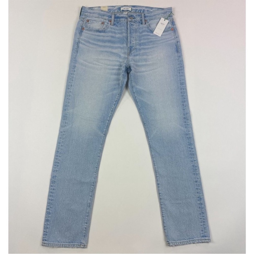 AE77 American Eagle The Slim Mens 32x32 and 31x30 Blue Button Fly Jeans